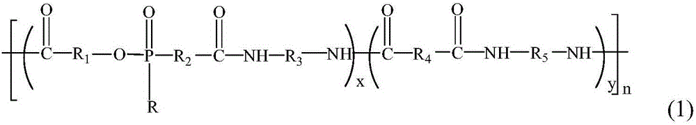 In-situ polymerization type N-P synergistic flame-retardant nylon and preparation method thereof