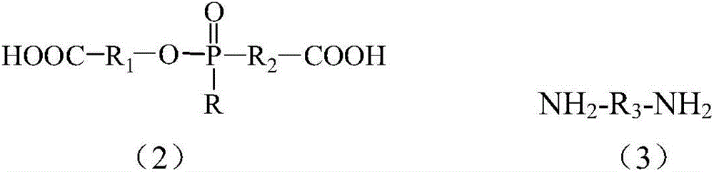 In-situ polymerization type N-P synergistic flame-retardant nylon and preparation method thereof