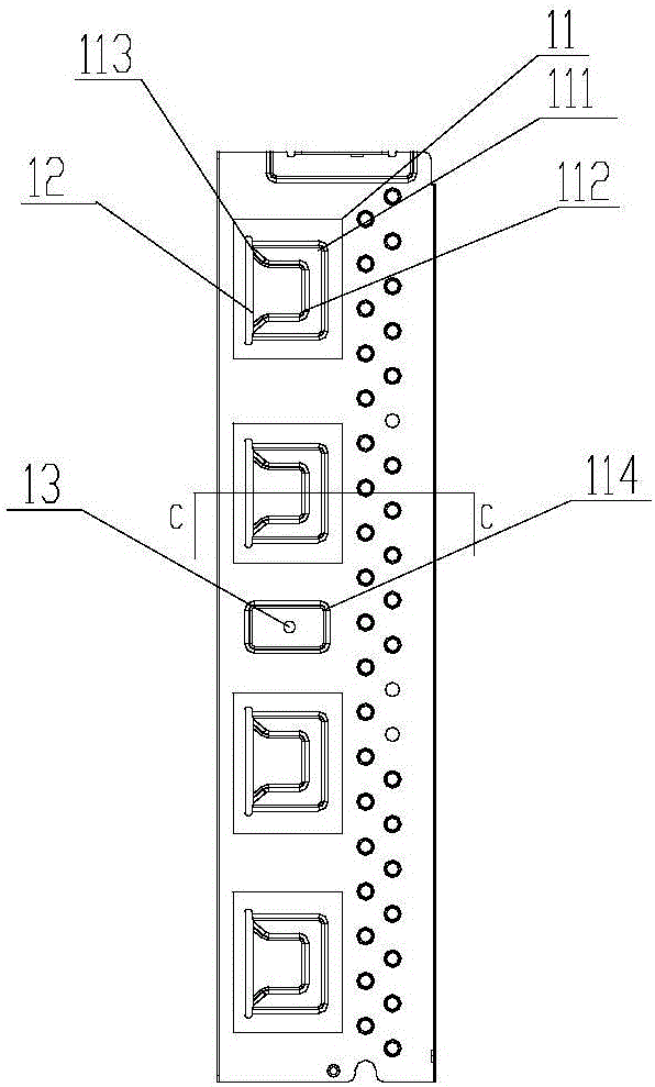 Side plate fixing structure and integrated window air conditioner