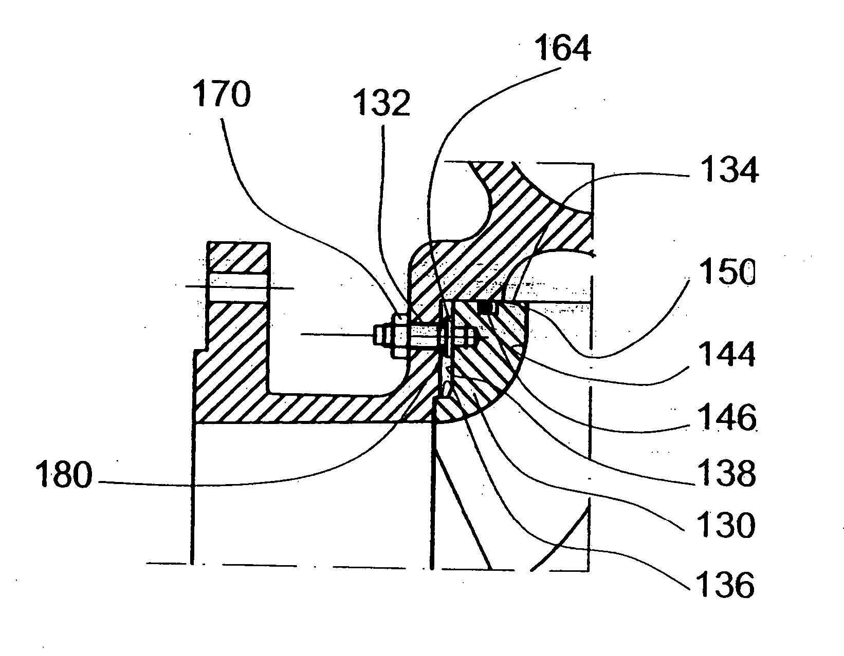 Sealing arrangement for the attachment of a side plate of a centrifugal pump and an attachment screw used therewith