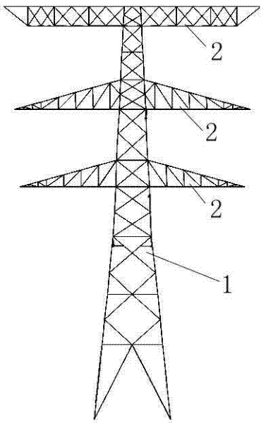 Three-dimensional wind-resistant design method for power transmission tower