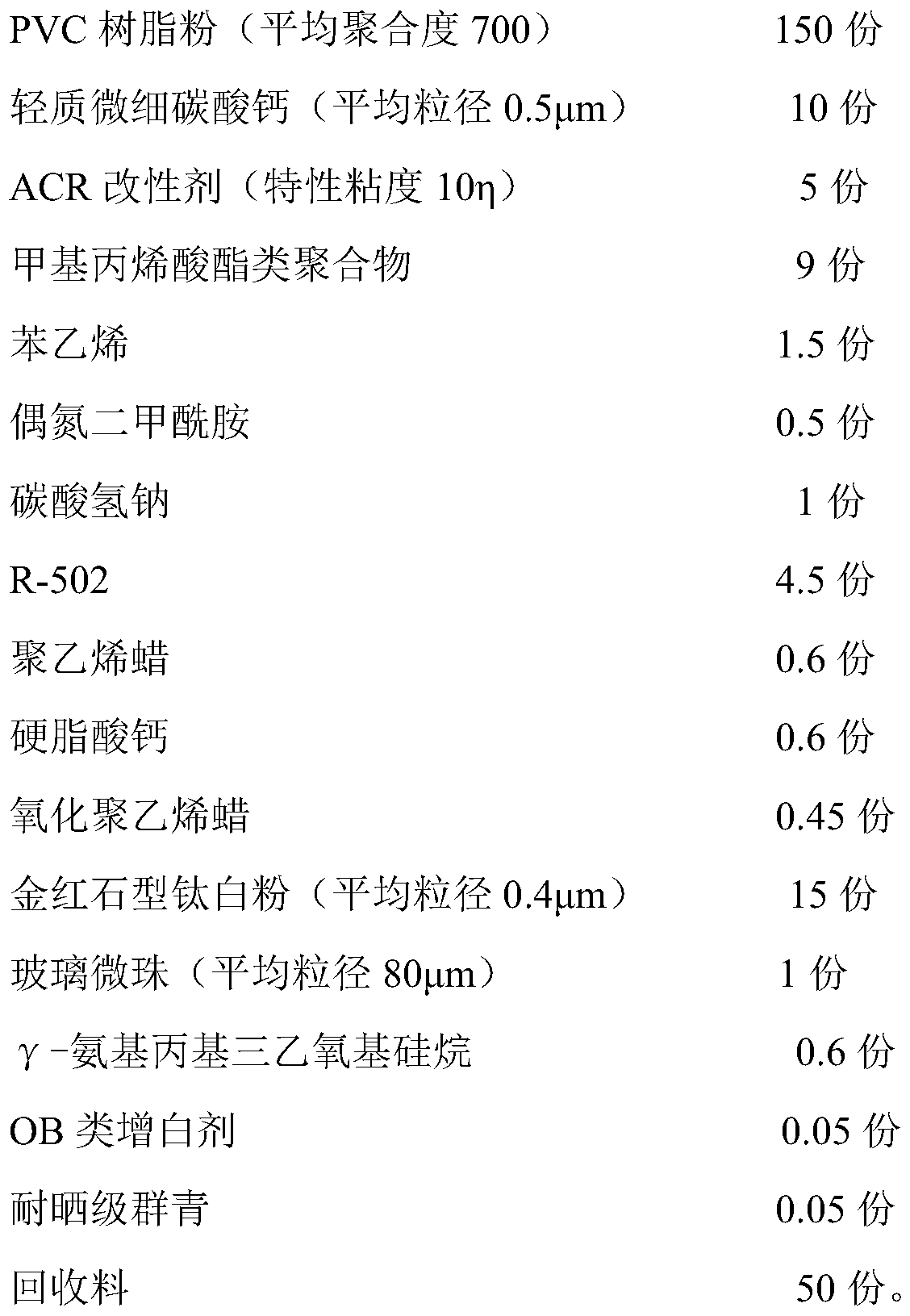 High-weather-resistance polyvinyl chloride light-blocking foam board and preparation method thereof