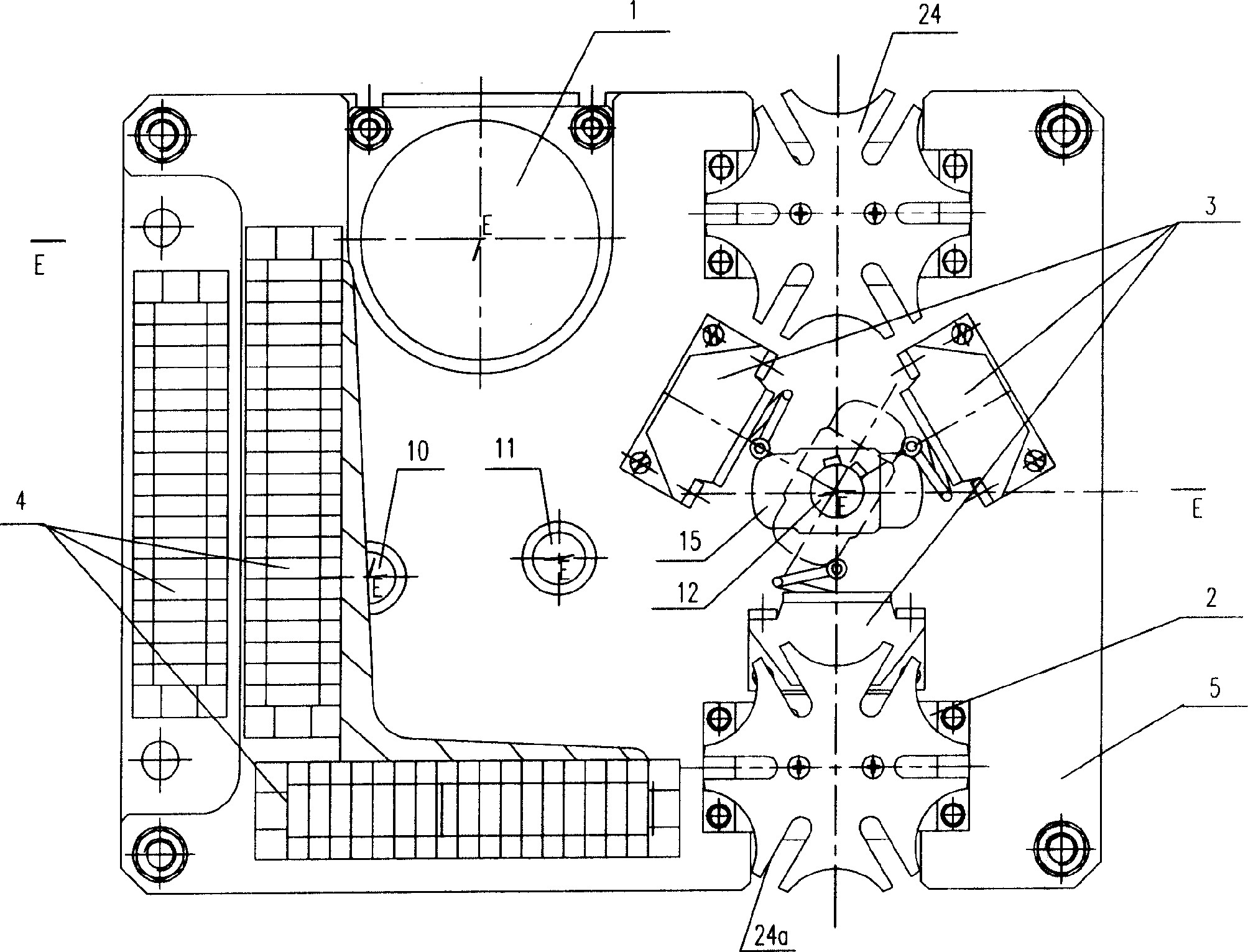 Multi-station electric operation mechanism