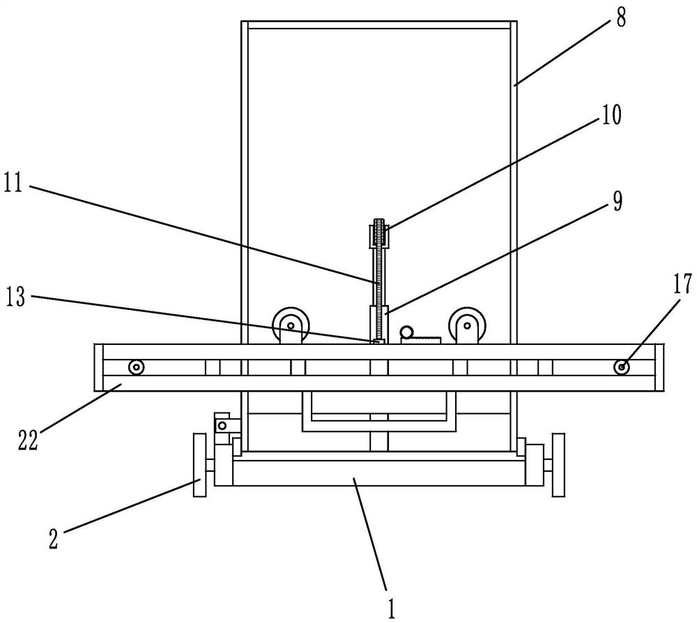 Movable assembling frame for assembled wall