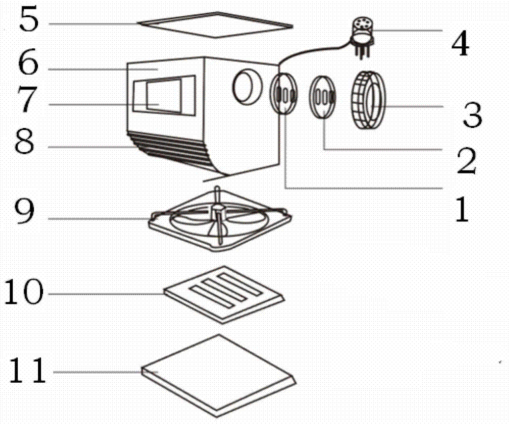 Household indoor air processing unit