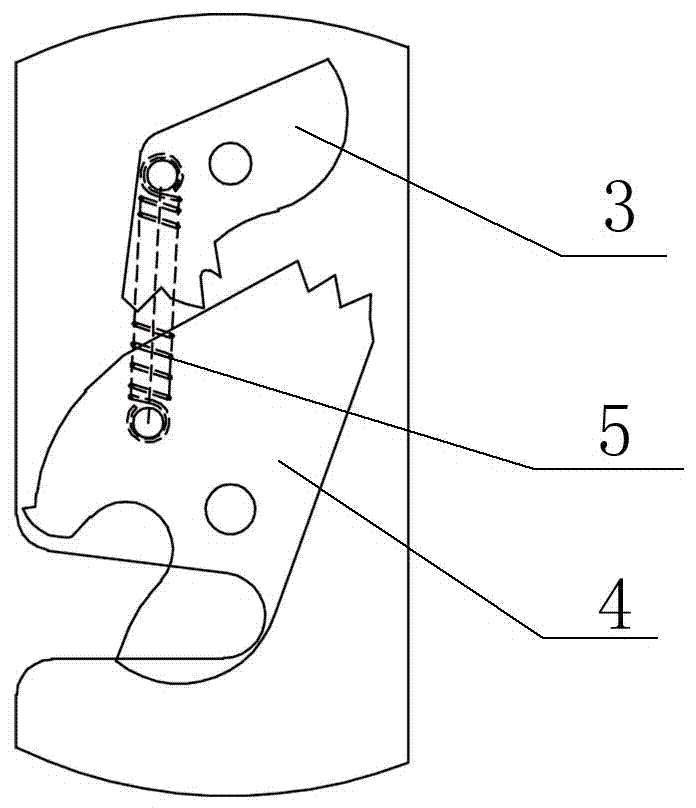 Three-speed integrated hook lock and its locking method