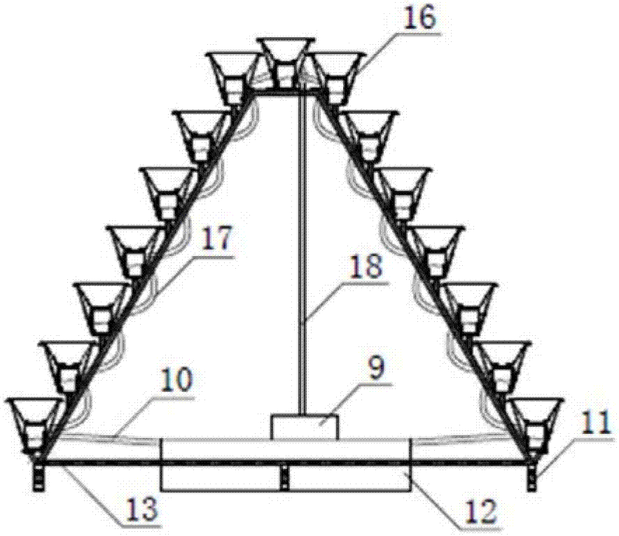 Conical air-storage liquid-storage culture system