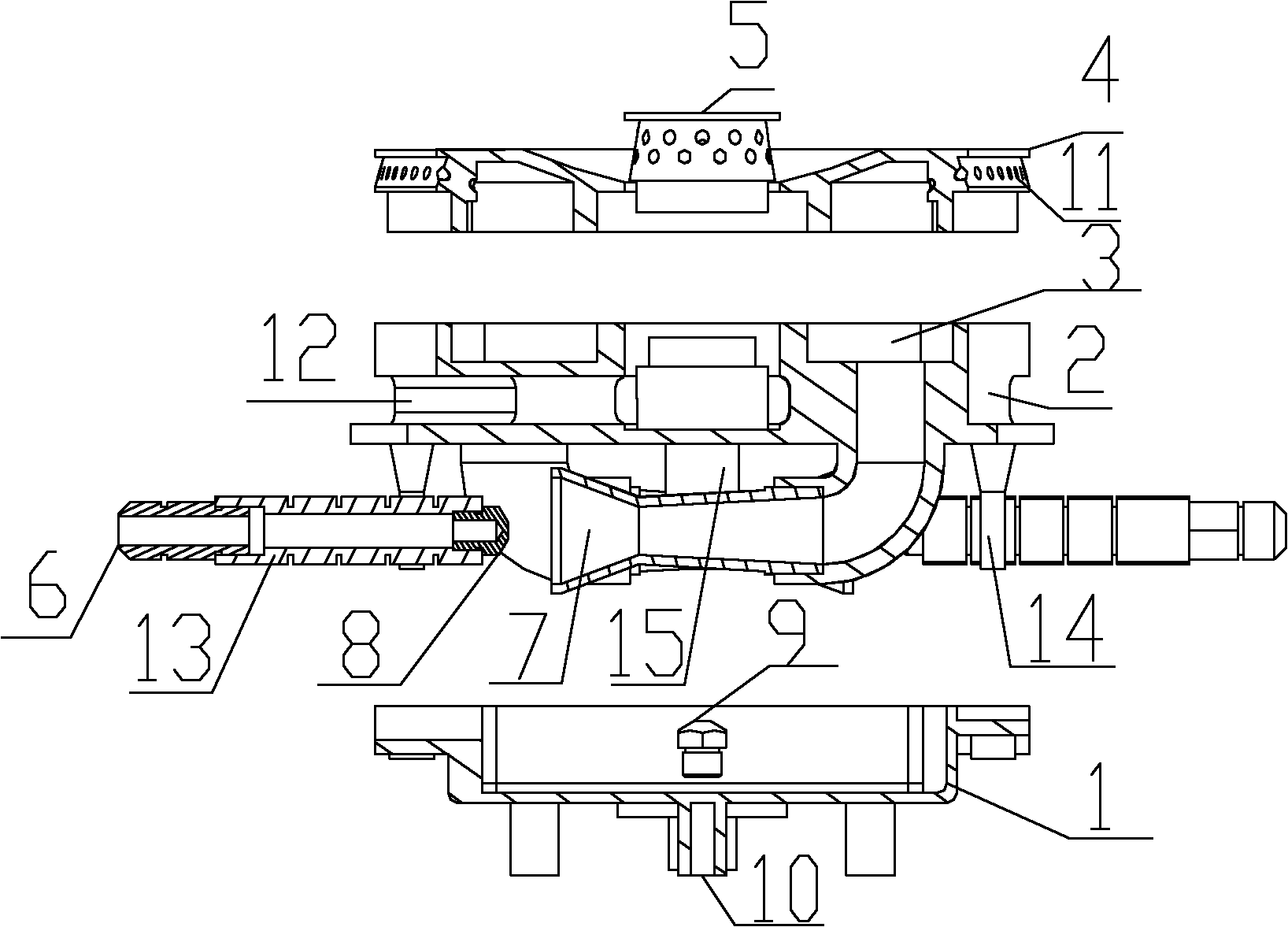 Upper air inlet gas cookware