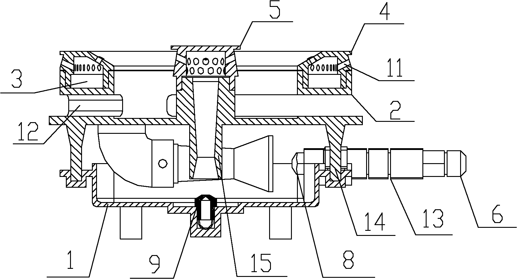 Upper air inlet gas cookware