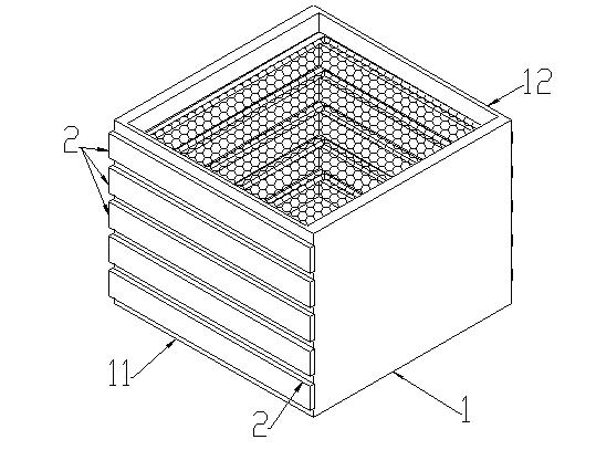 Filter box capable of adjusting filtration stage number and precision