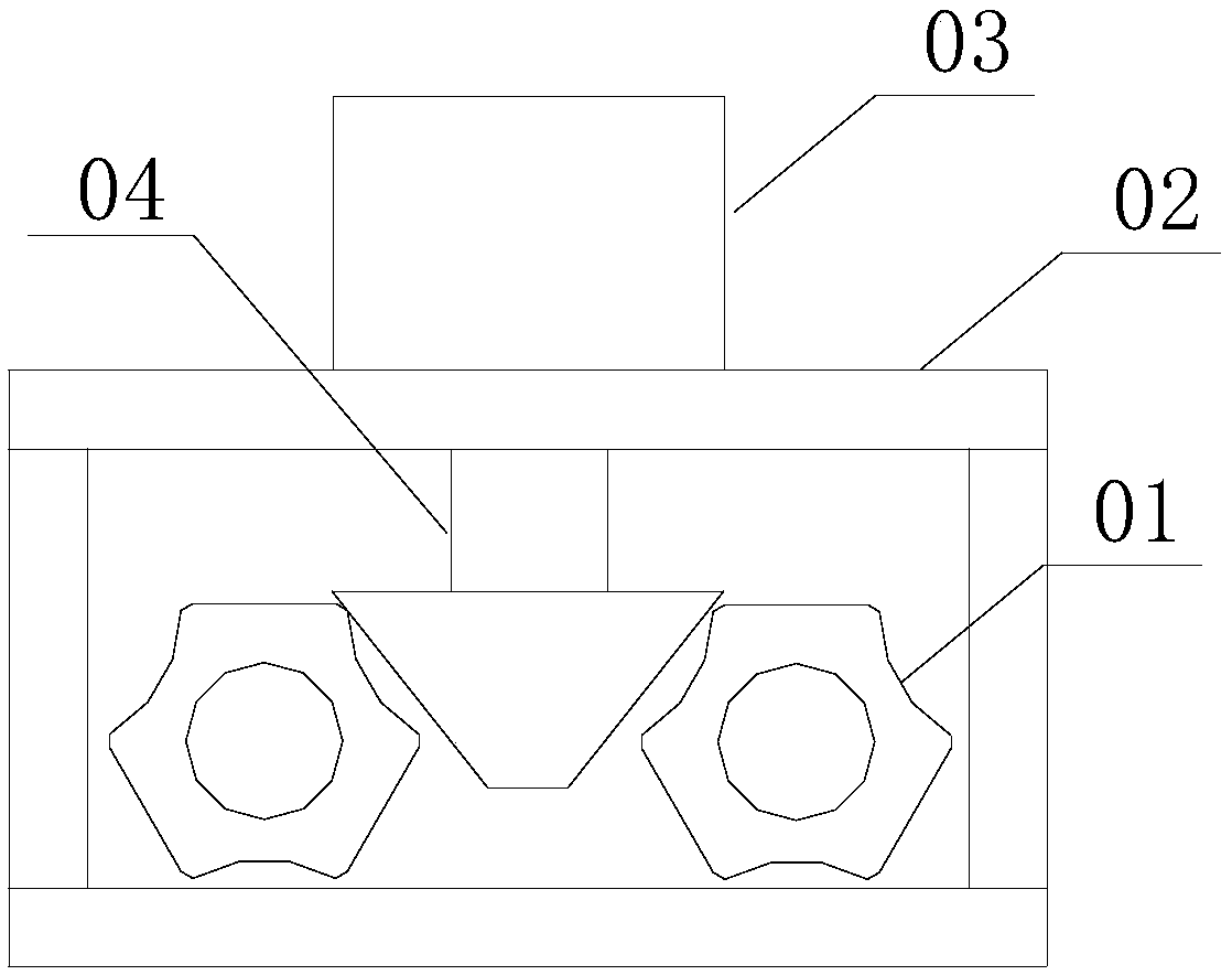 Three-pin-shaft fork sawing machine machining positioning clamp