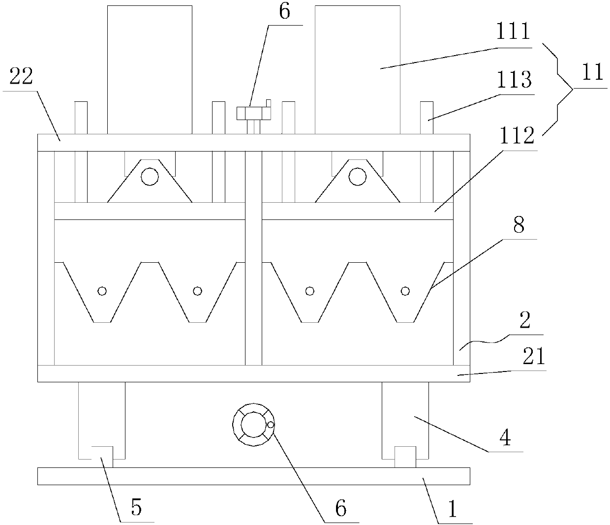 Three-pin-shaft fork sawing machine machining positioning clamp