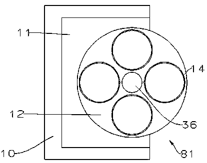 Kudzuvine root powder making device used for health care medicine making