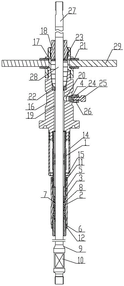 Pithead steam injection anti-leakage sealing device