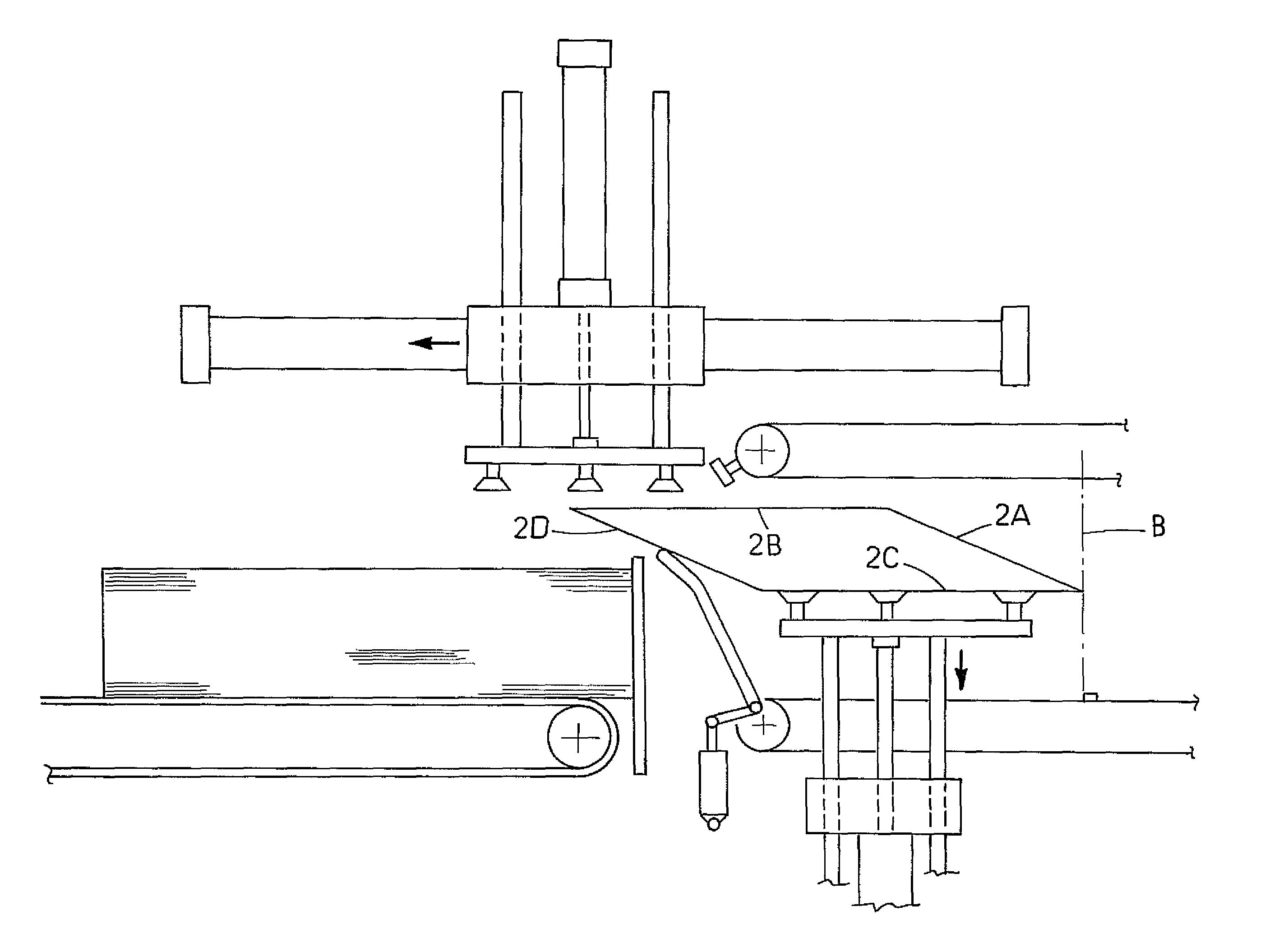 Device for erecting flat-folded tubular blanks