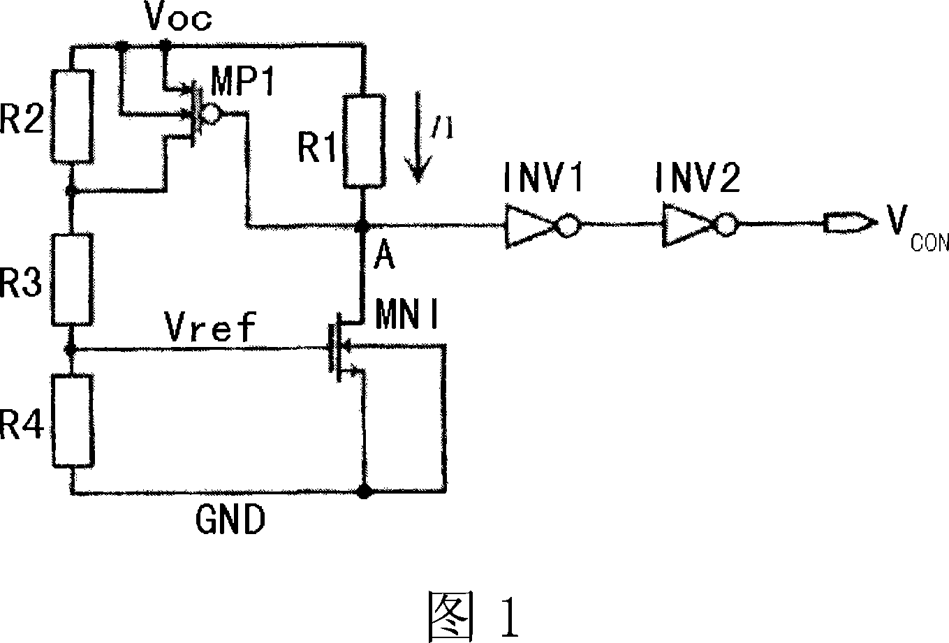 A method for forming the standard voltage of under-voltage lock circuit and its circuit