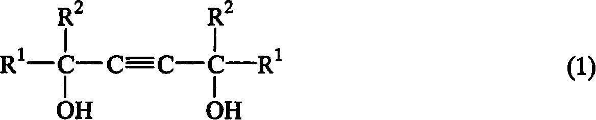 Protective coating containing acetylene compound