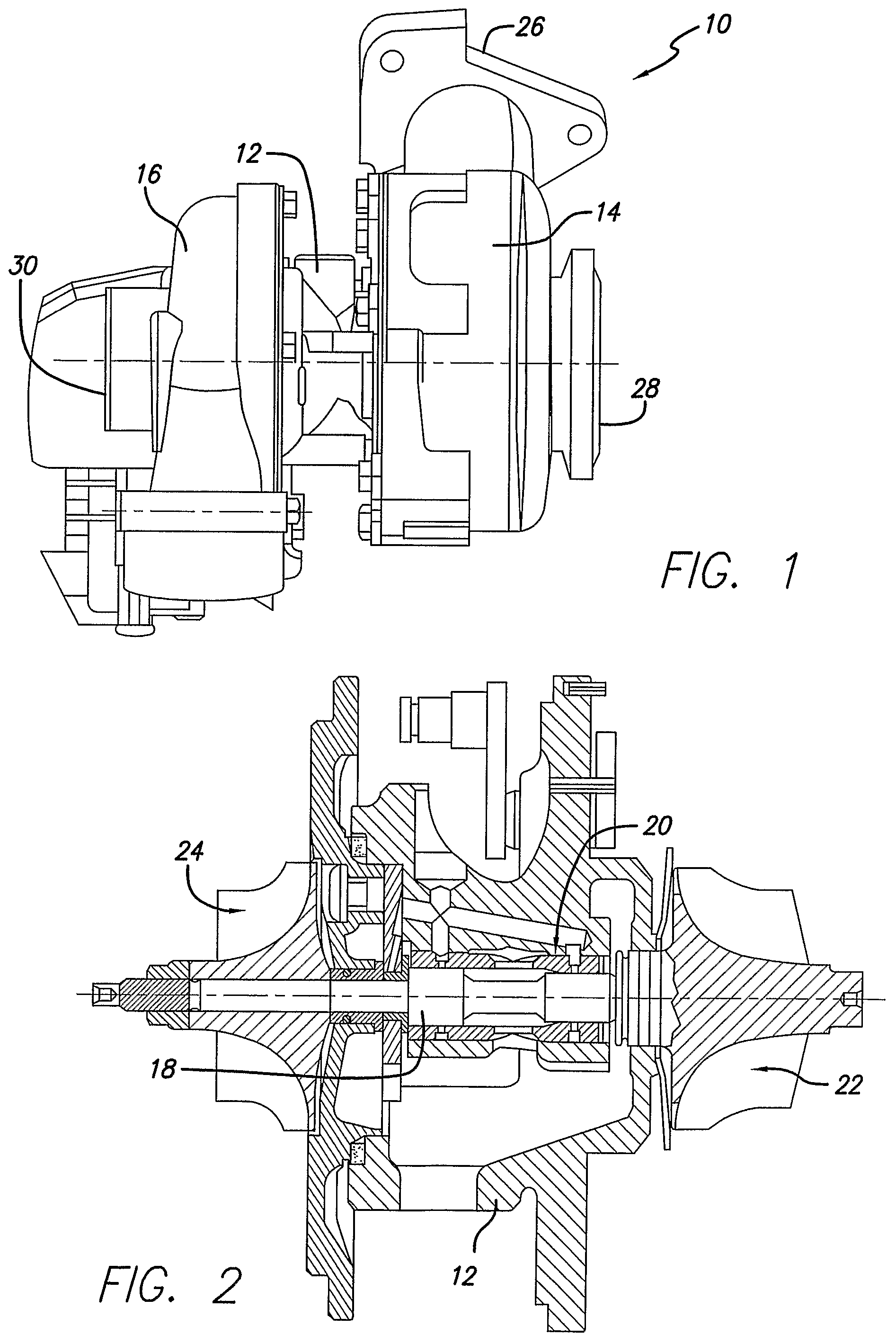 Cambered vane for use in turbochargers