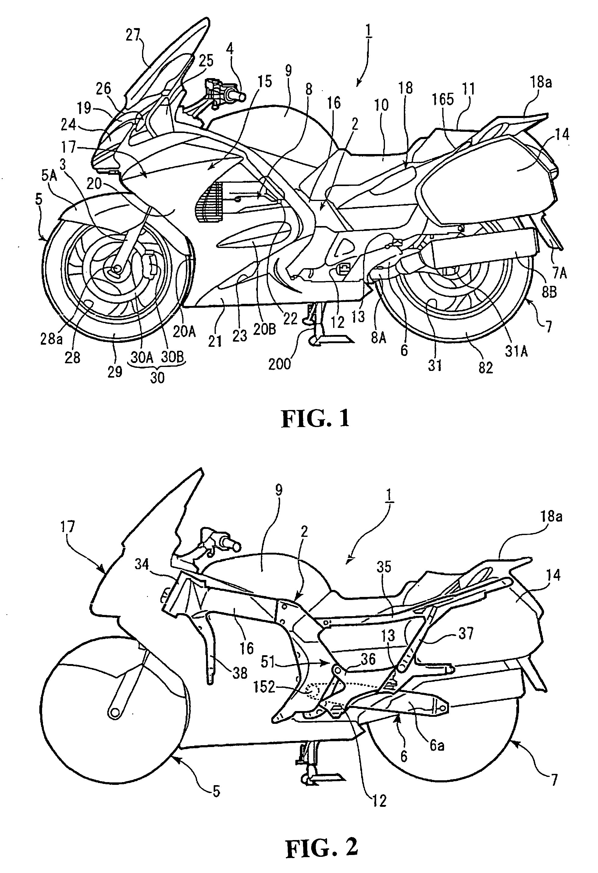 Rear swing arm installation structure