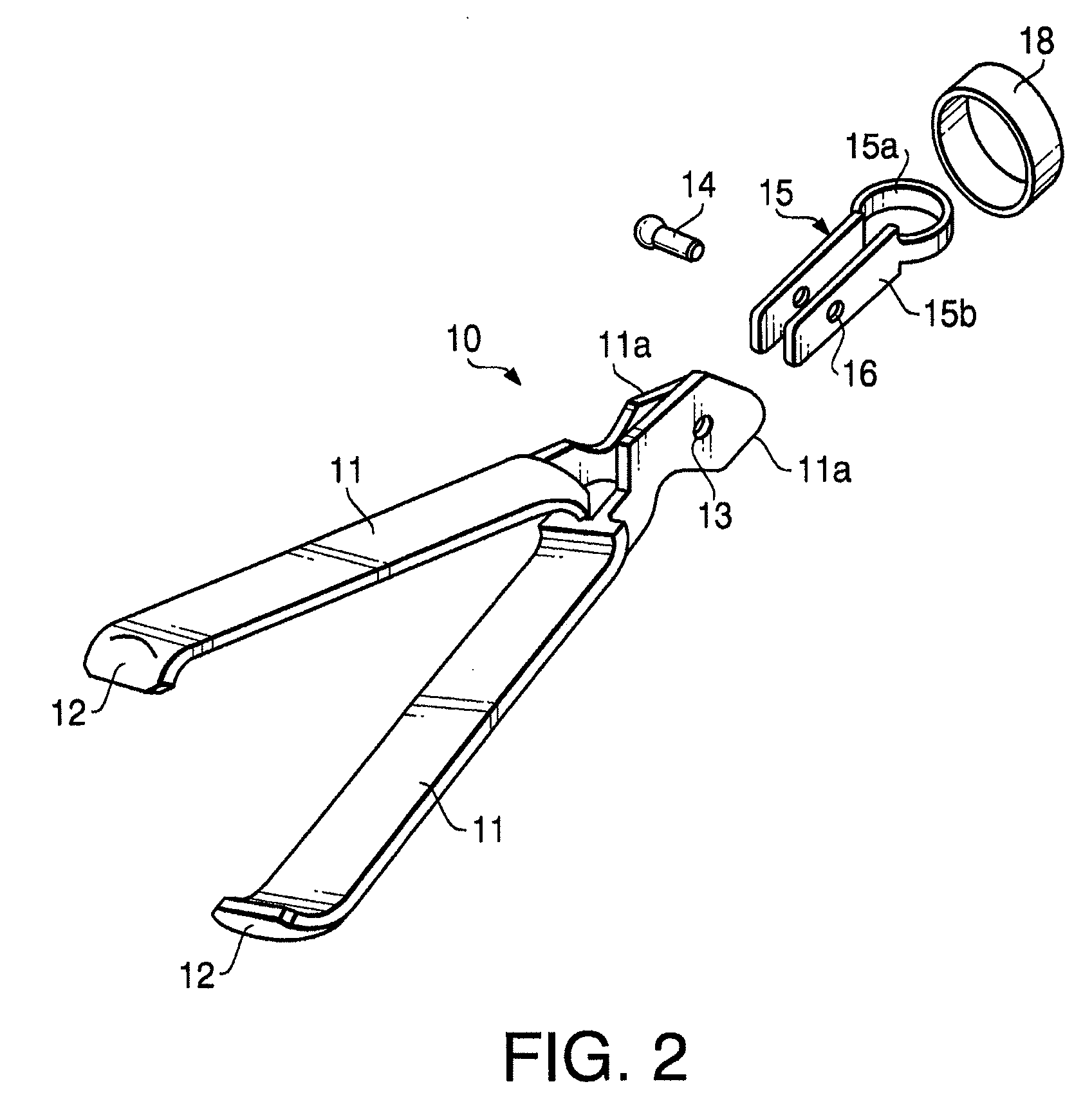 Clipping instrument for an endoscopic surgical device