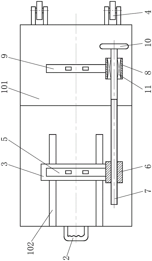 A supporting platform for cable winding reel with adjustable supporting width