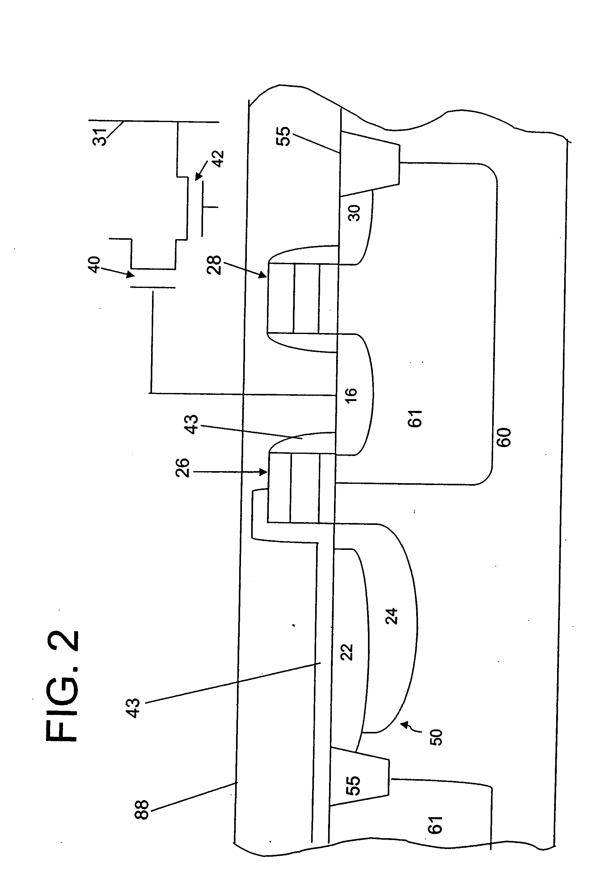 High dielectric constant spacer for imagers