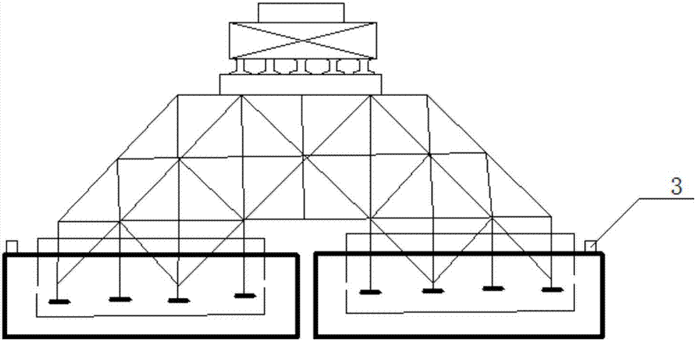 Floating tugboat used for steel beam installation, and system and method for bridge erection