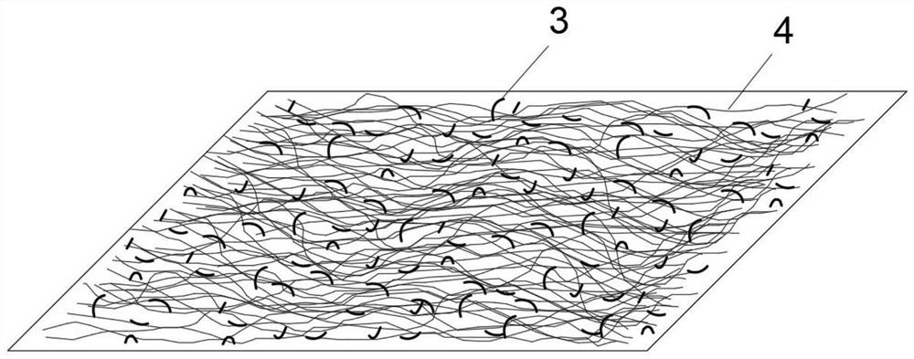 A kind of spunlace composite non-woven fabric formed by inclined net forming on-line melt blown and its preparation method