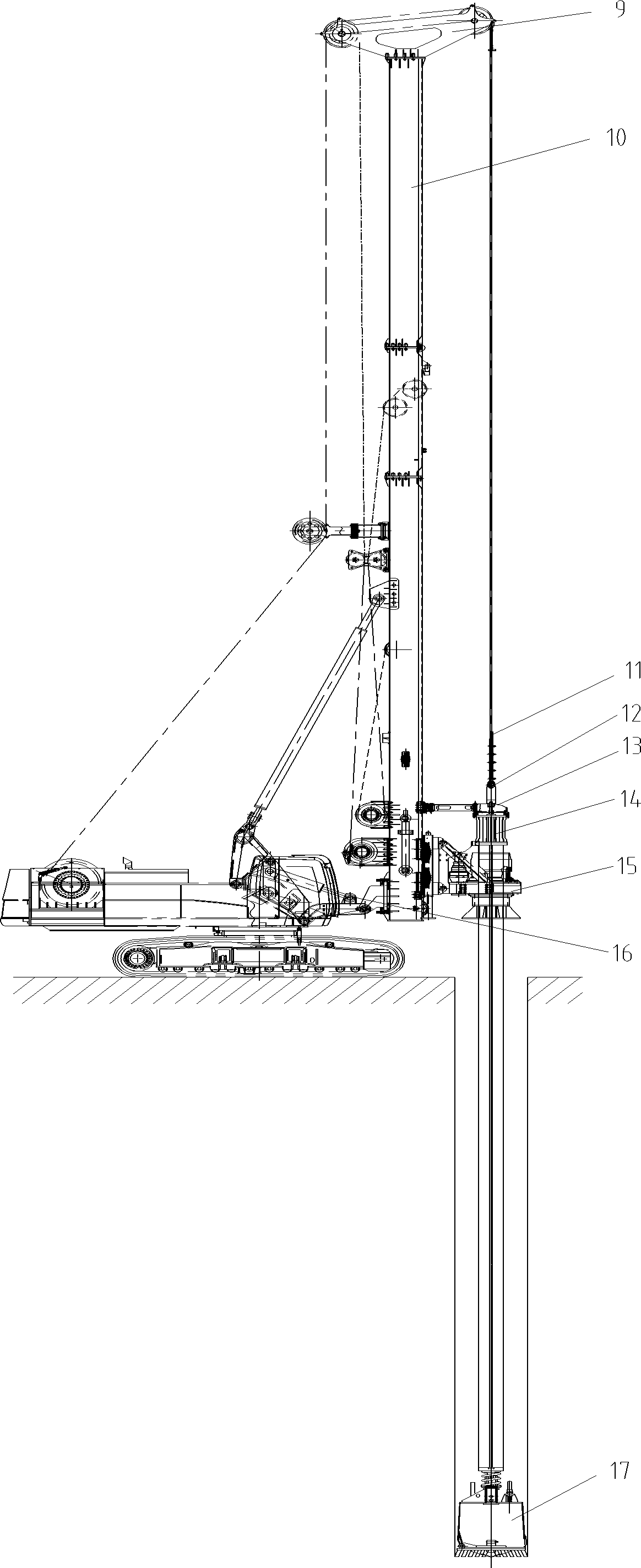 Detachable follow-up frame and installation process thereof