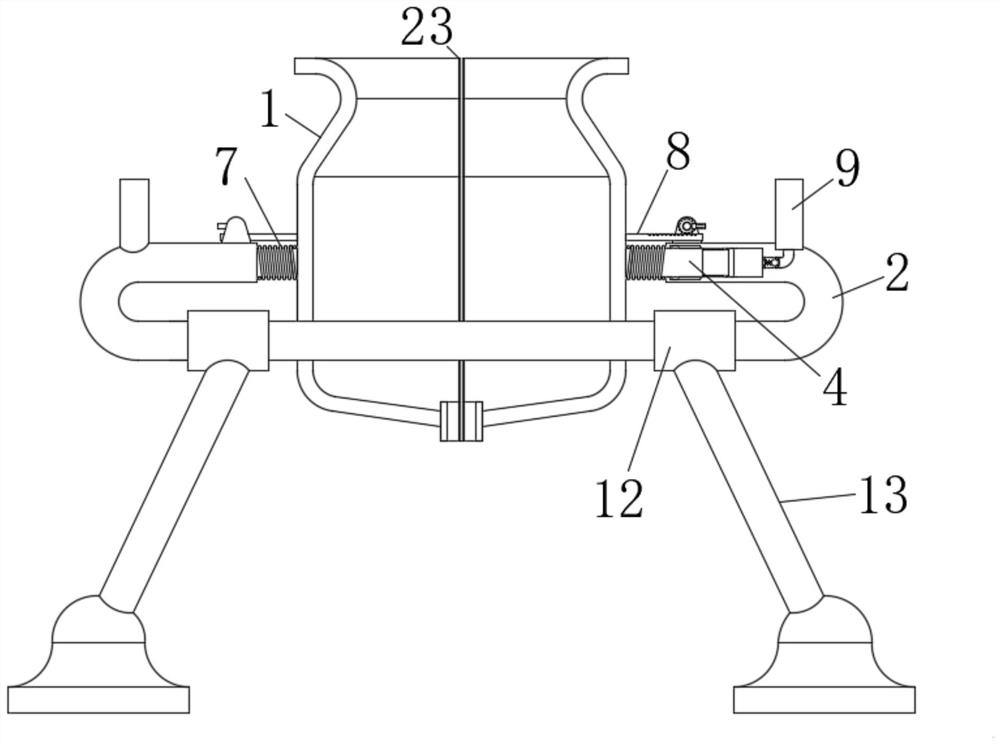 Split-disassemble type convenient-to-maintain chemical reaction kettle