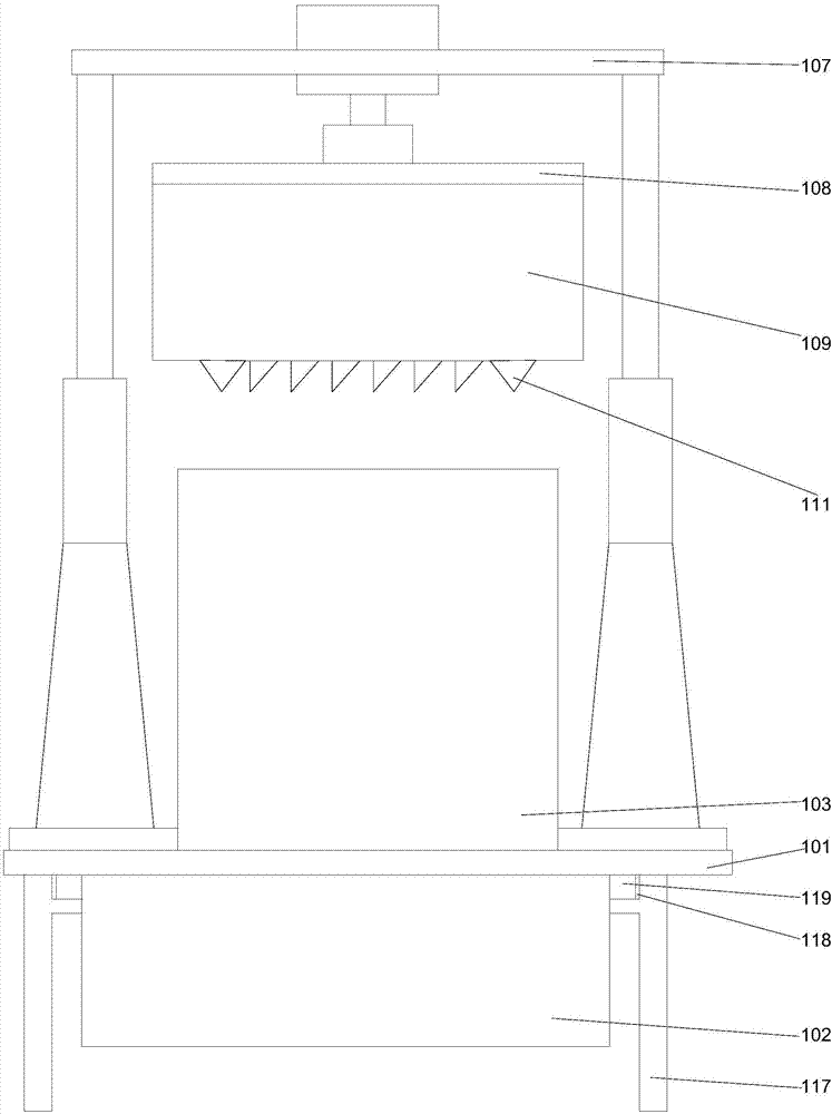 Household garbage crushing device