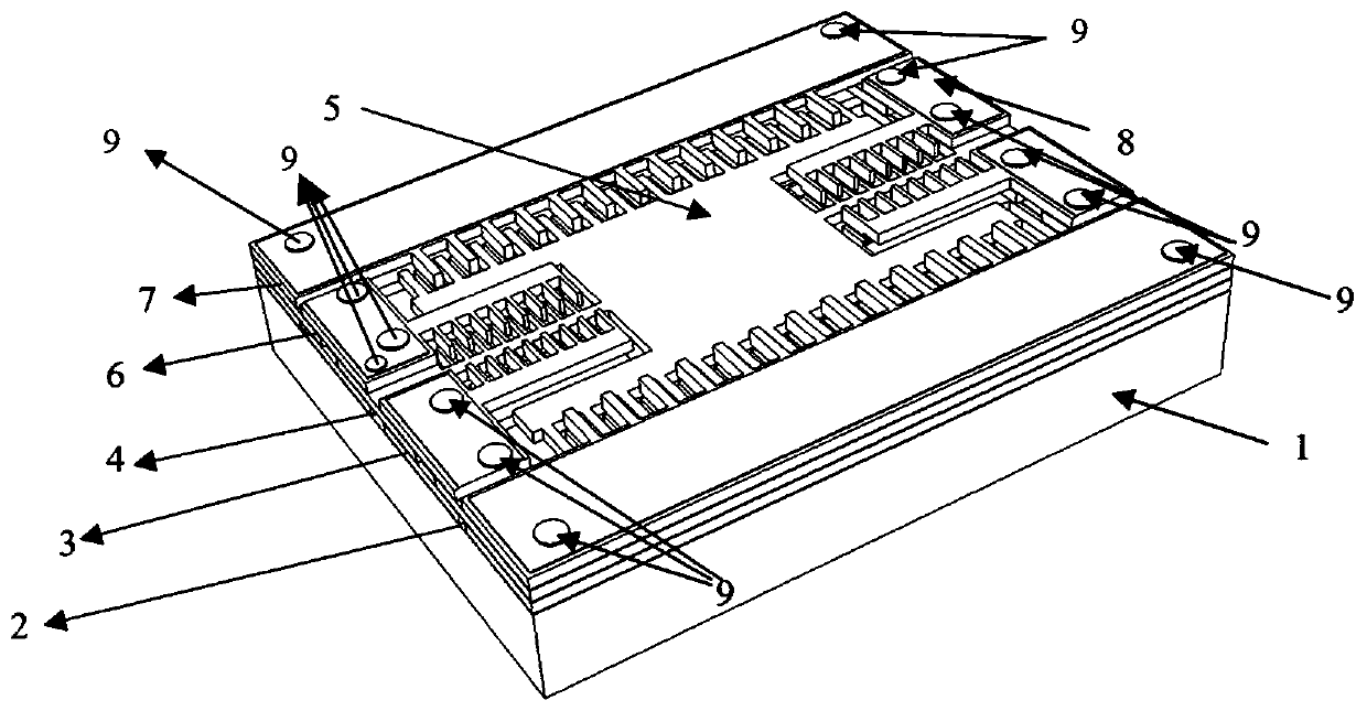 Micro-mirror with completely symmetrical differential capacitance angle feedback