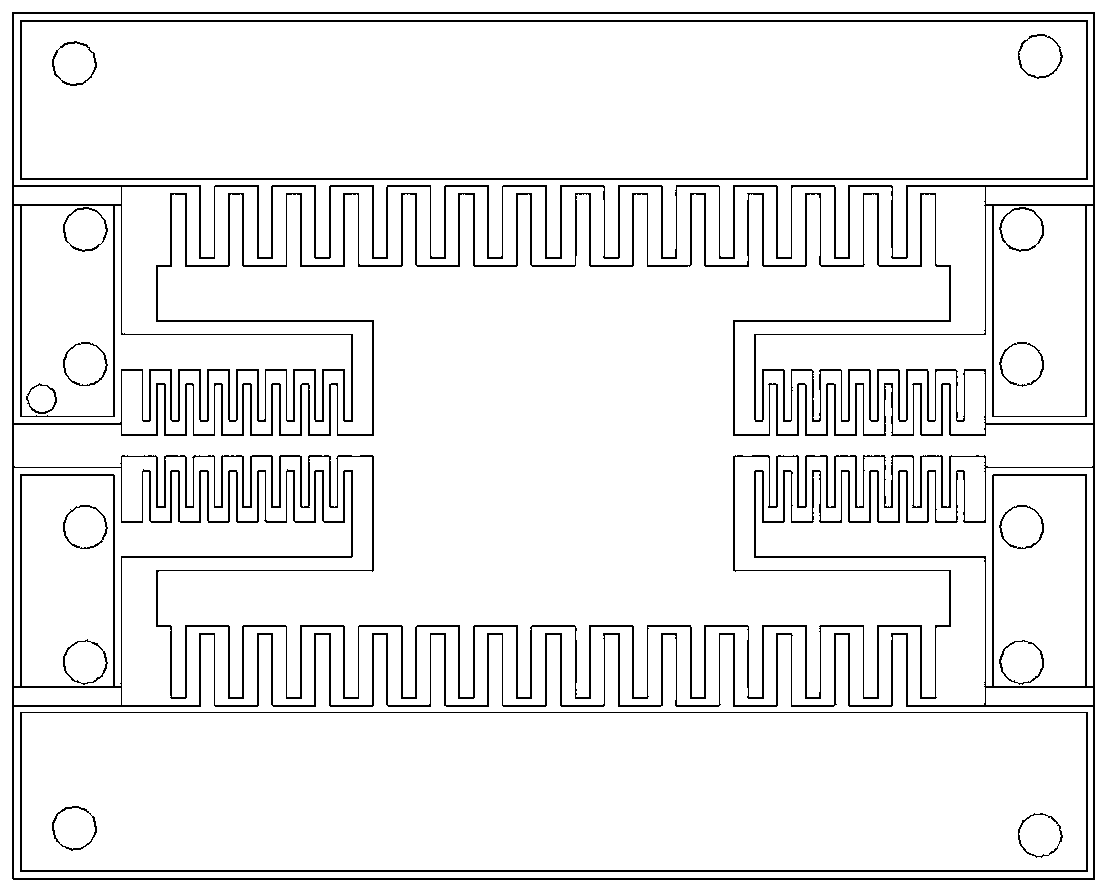 Micro-mirror with completely symmetrical differential capacitance angle feedback