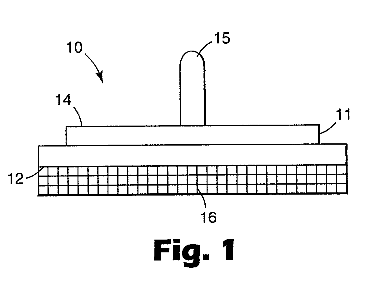 Hot melt adhesive composition for bonding a locator pin to glass