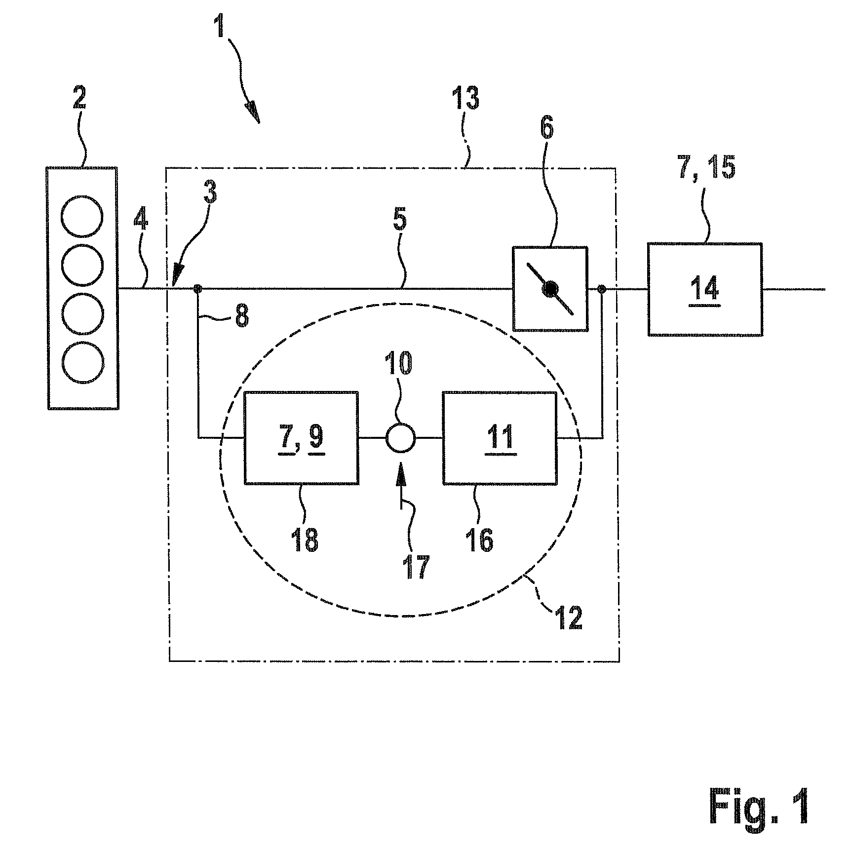 Exhaust gas apparatus of an internal combustion engine