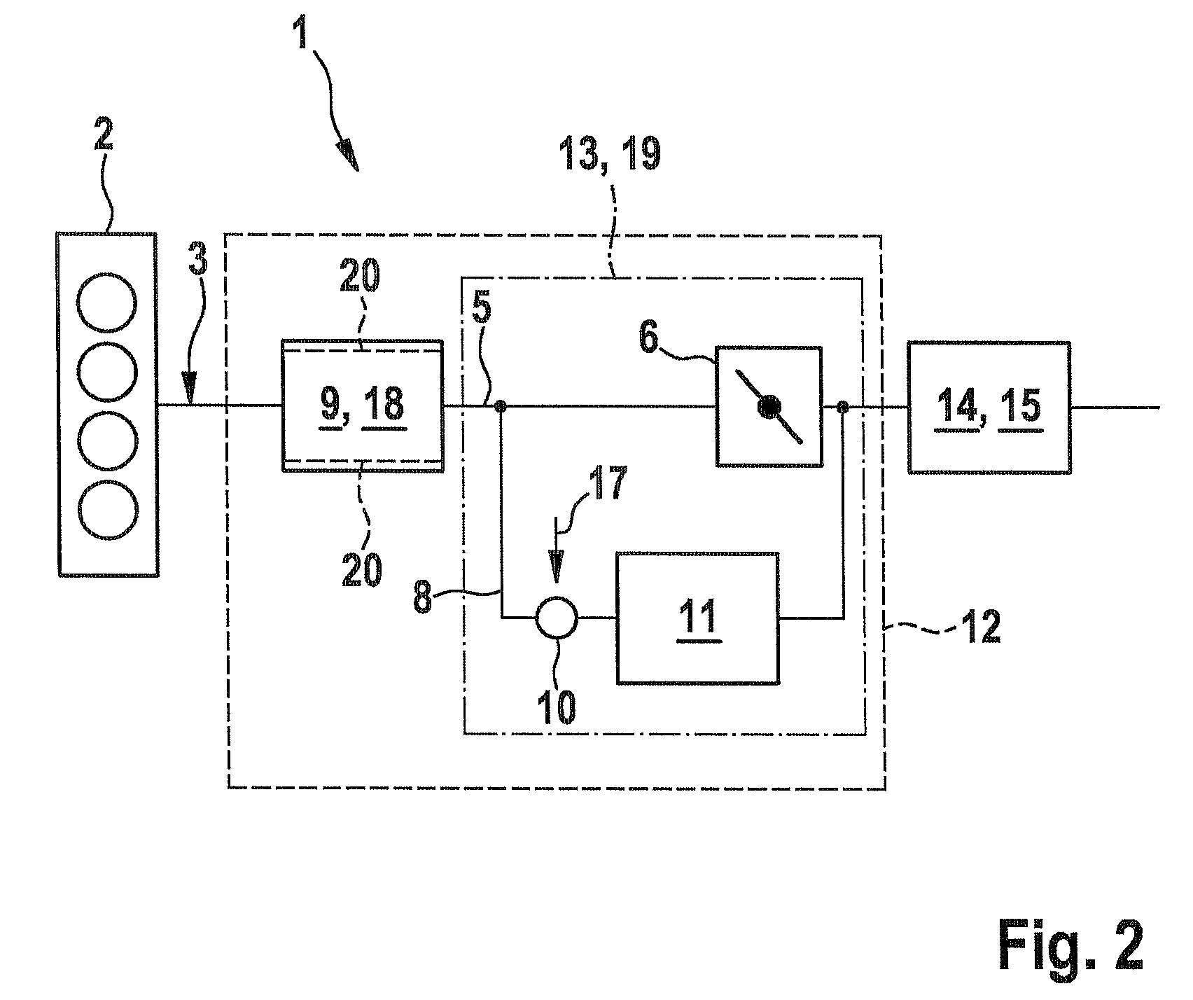 Exhaust gas apparatus of an internal combustion engine