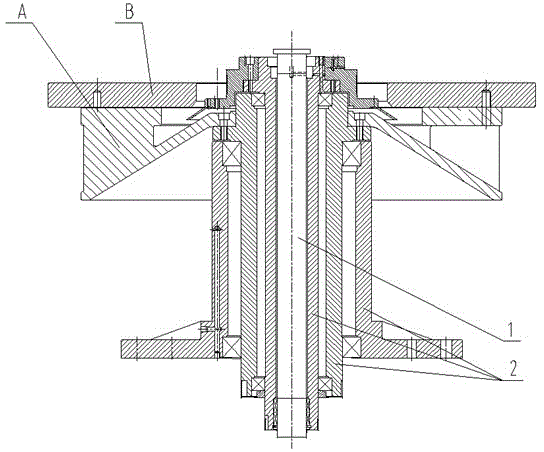 Circulating cooling structure for grinding and polishing disc