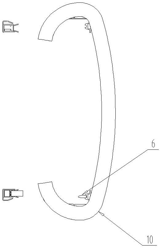 Dead zone locking device and side guard plate locking system comprising dead zone locking device