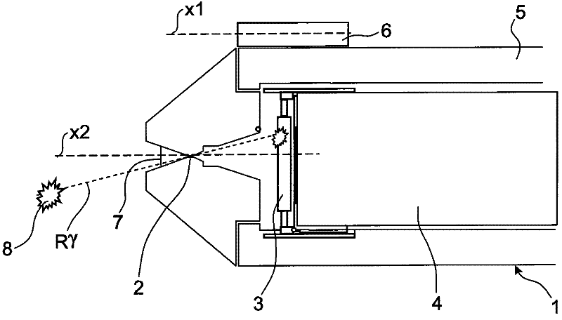 Improved gamma-ray imaging device for precise location of irradiating sources in space