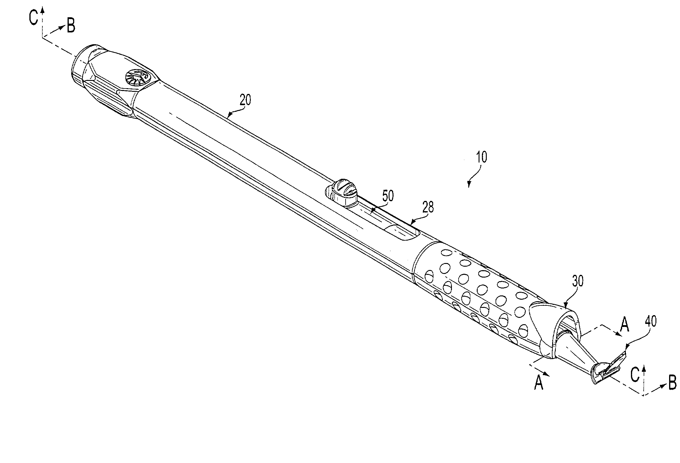 Surgical knife safety handle