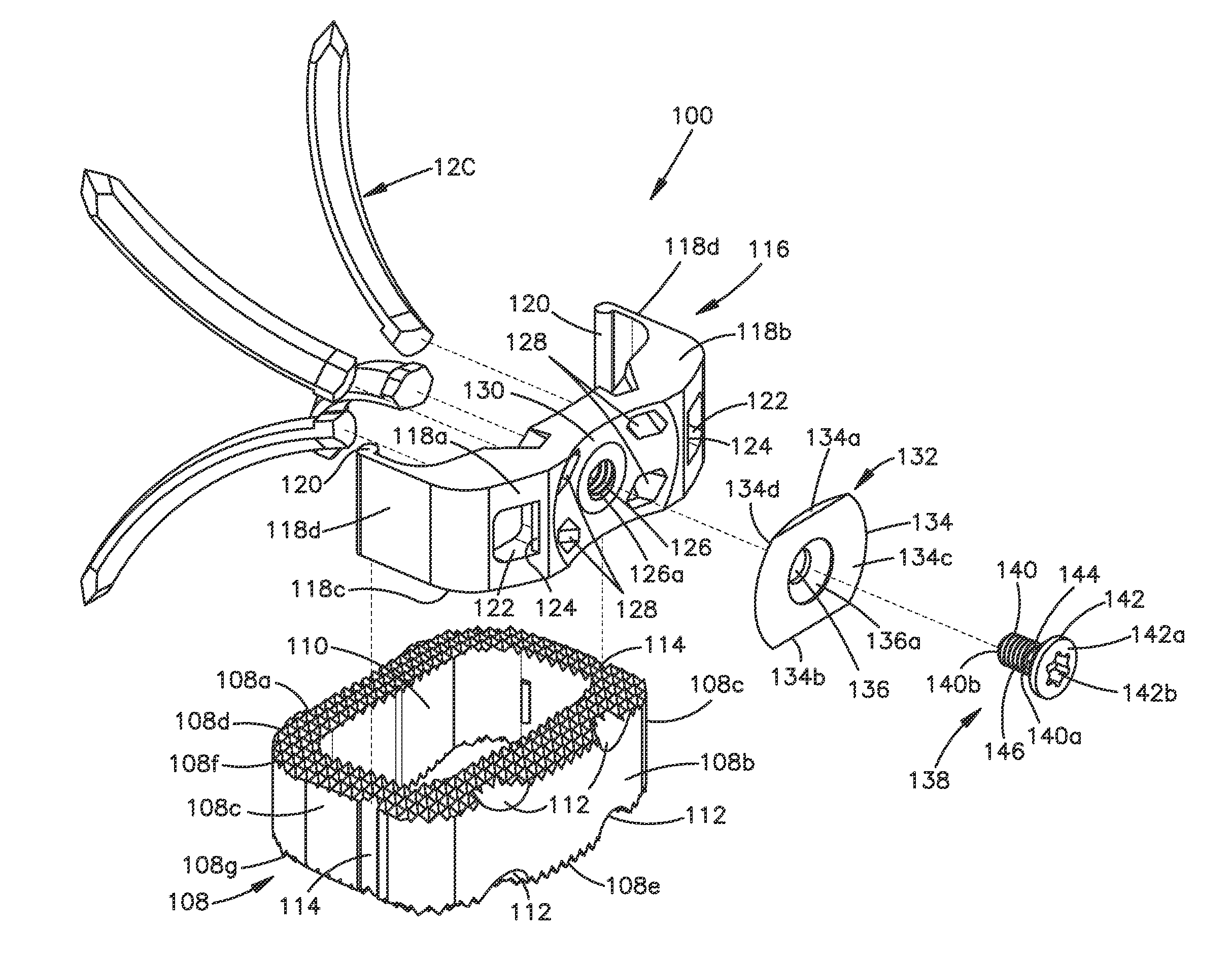 Arcuate fixation member