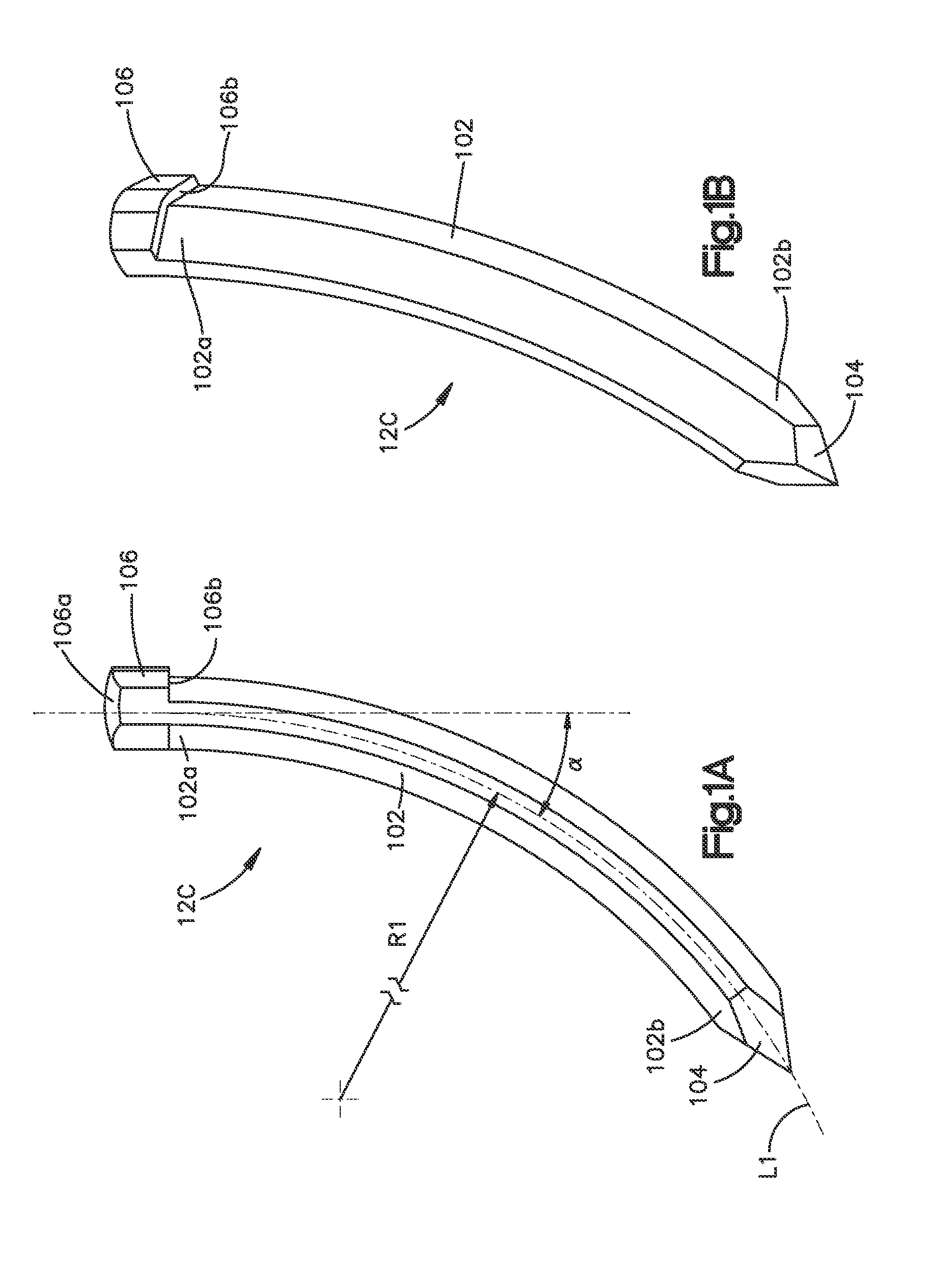 Arcuate fixation member