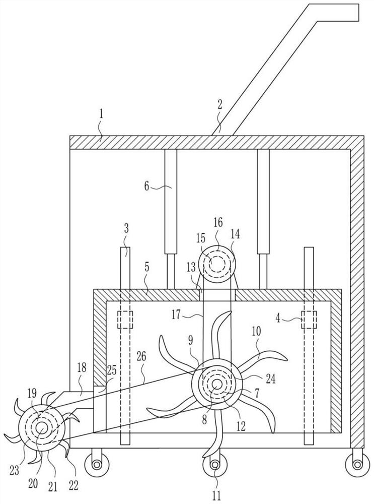 Trenching equipment for laying sewage pipes