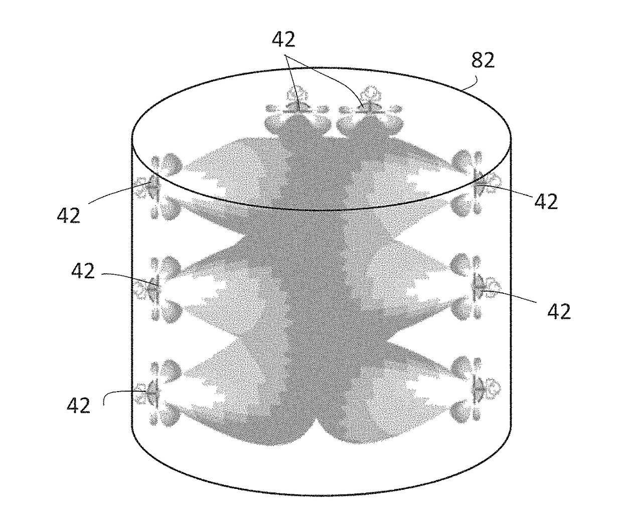 Shielded portal for multi-reading RFID tags affixed to articles