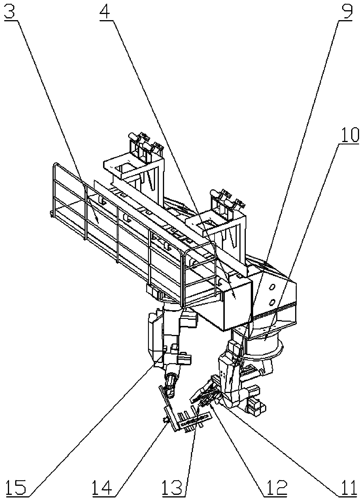 H-shaped steel robot submerged arc welding method