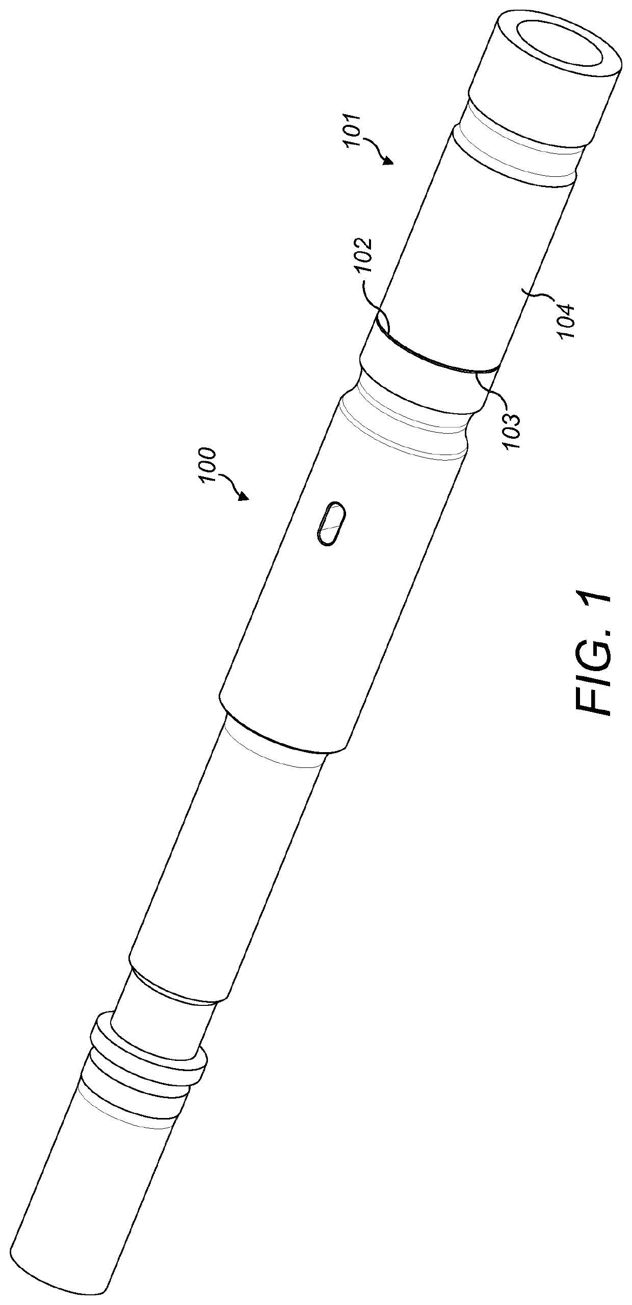 Threaded coupling end for a percussion drill string component