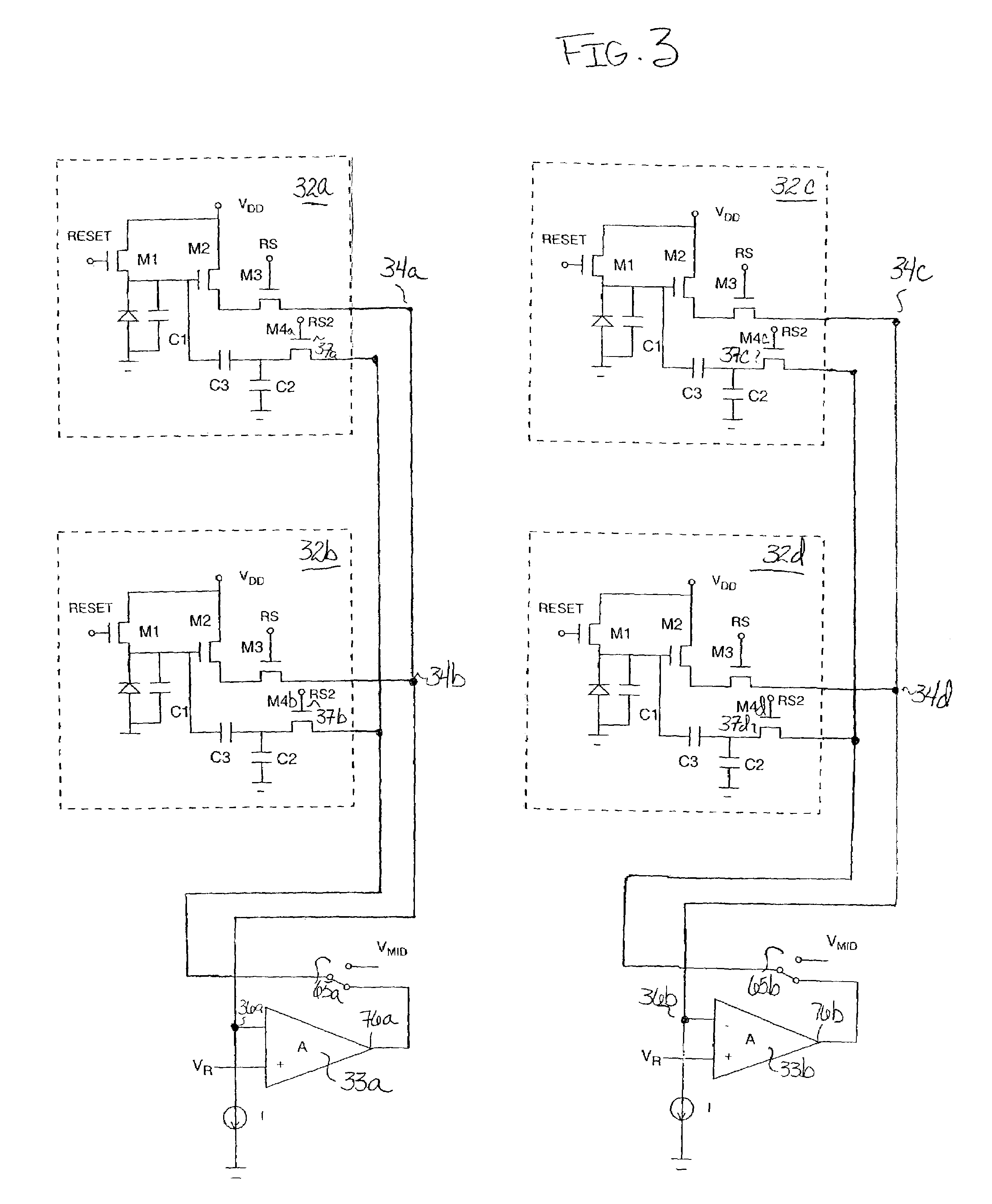 Pixel design including in-pixel correlated double sampling circuit