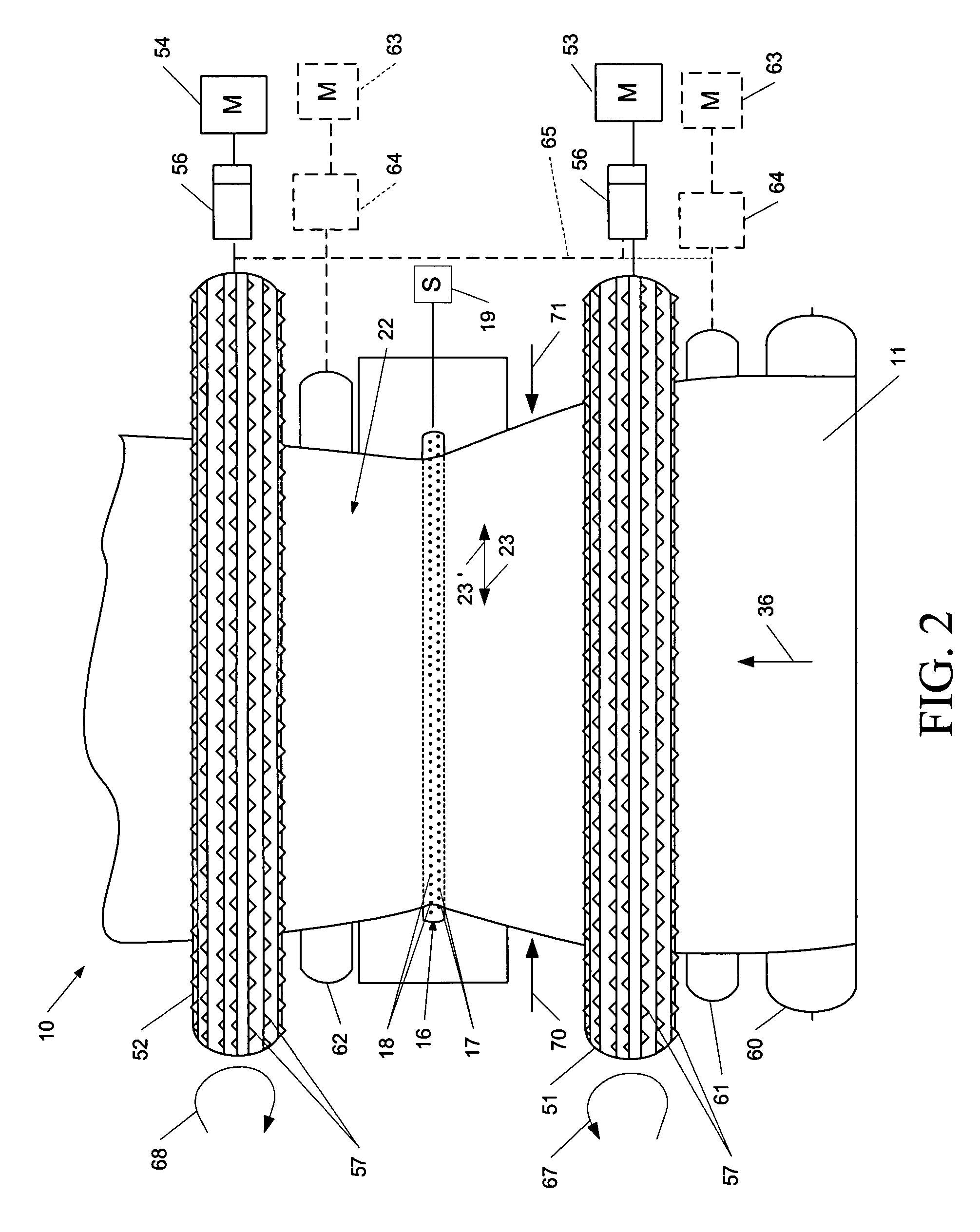 System and method for pre-tensioning backing material