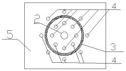 A tunnel water gushing treatment structure and its construction method