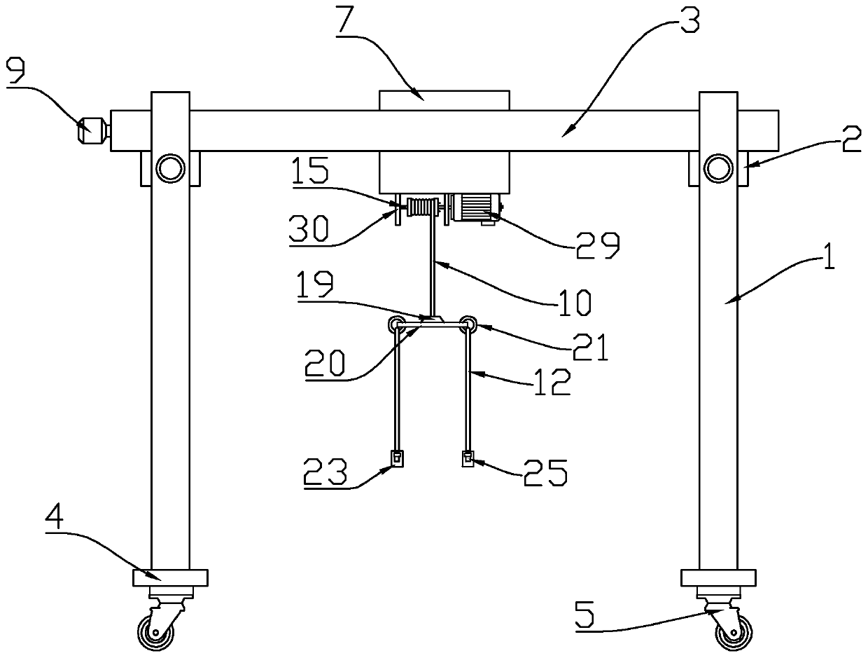 Intelligent efficient hoisting device for carrying metal composite plate